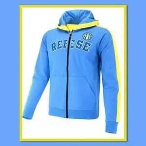 WNBA Mens Reese Zip Up Hoodie Blue Yellow Basketball Style Size M NWT